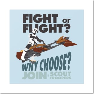 Fight or Flight-Why Choose? Scout Troopers Posters and Art